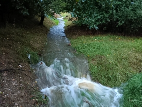 Protipovodňová stoka Slepík 14. 9. 2024