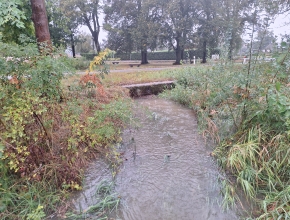 Protipovodňová stoka vedle úpravny vody 14. 9. 2024