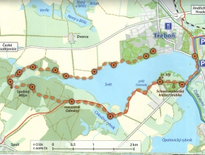 NS Stezka kolem Světa - mapa